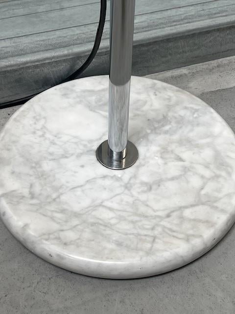 Mezzaluna vloerlamp Bruno Gecchelin vintage staande lamp, Ophalen, Gebruikt, 200 cm of meer, Overige materialen