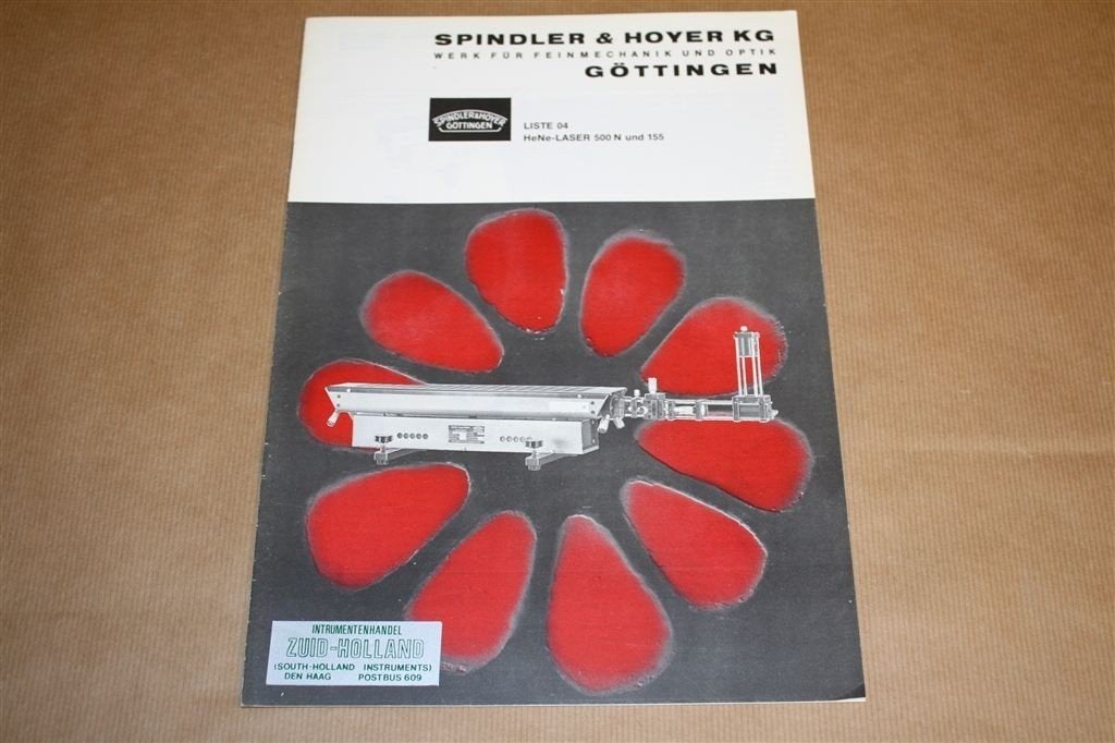 Spindler & Hoyer - HeNe-Laser 500N und 155 - 1974, Ophalen of Verzenden, Zo goed als nieuw, Bouwkunde