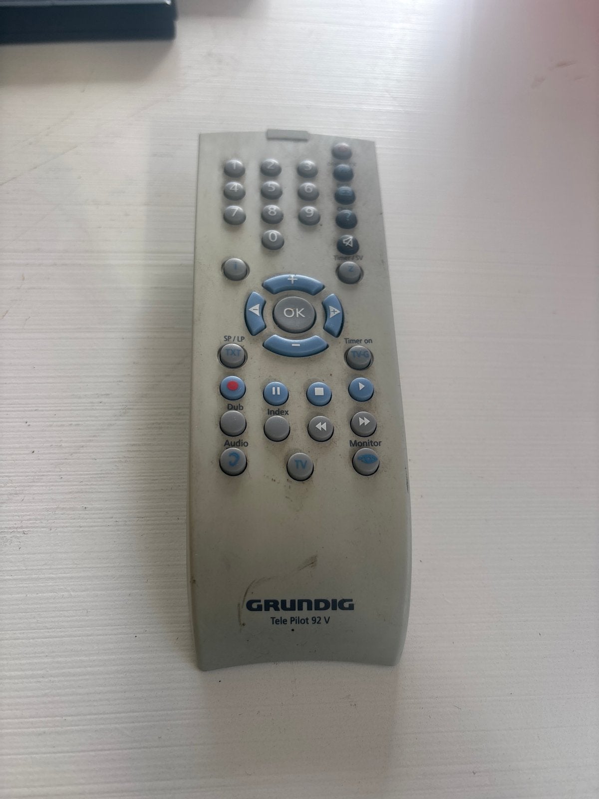 Grundig Tele Pilot 92 V Afstandsbediening, Ophalen of Verzenden, Gebruikt, Origineel, Tv