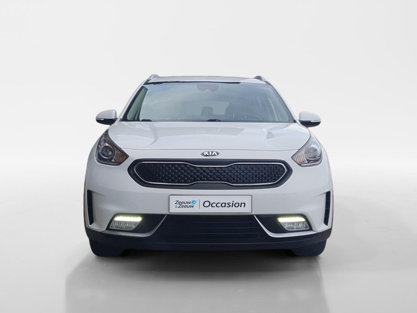 Kia Niro 1.6 GDi Hybrid DynamicLine | Navigatie | Camera | C, Auto's, 12 maanden, Gebruikt, Euro 6, Leder en Stof