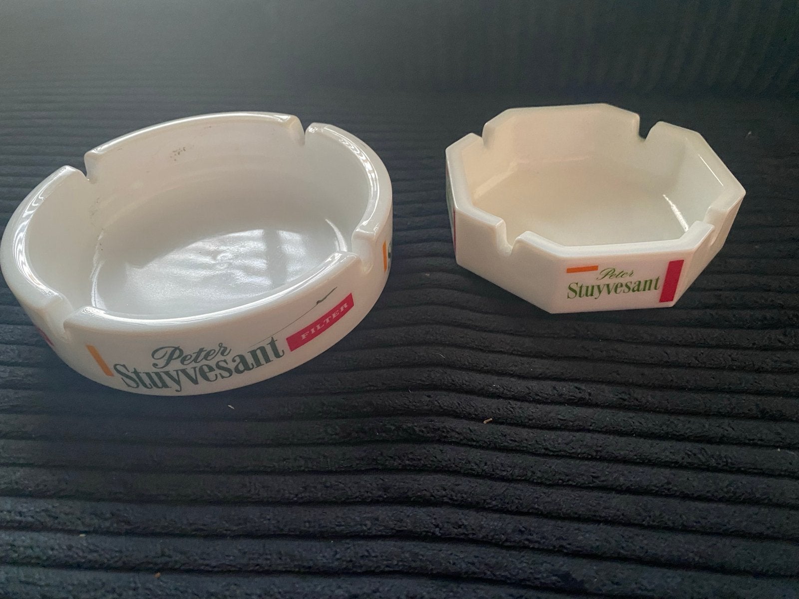 Vintage Peter Stuyvesant asbakken - Set van 2, Ophalen of Verzenden, Gebruikt, Asbak