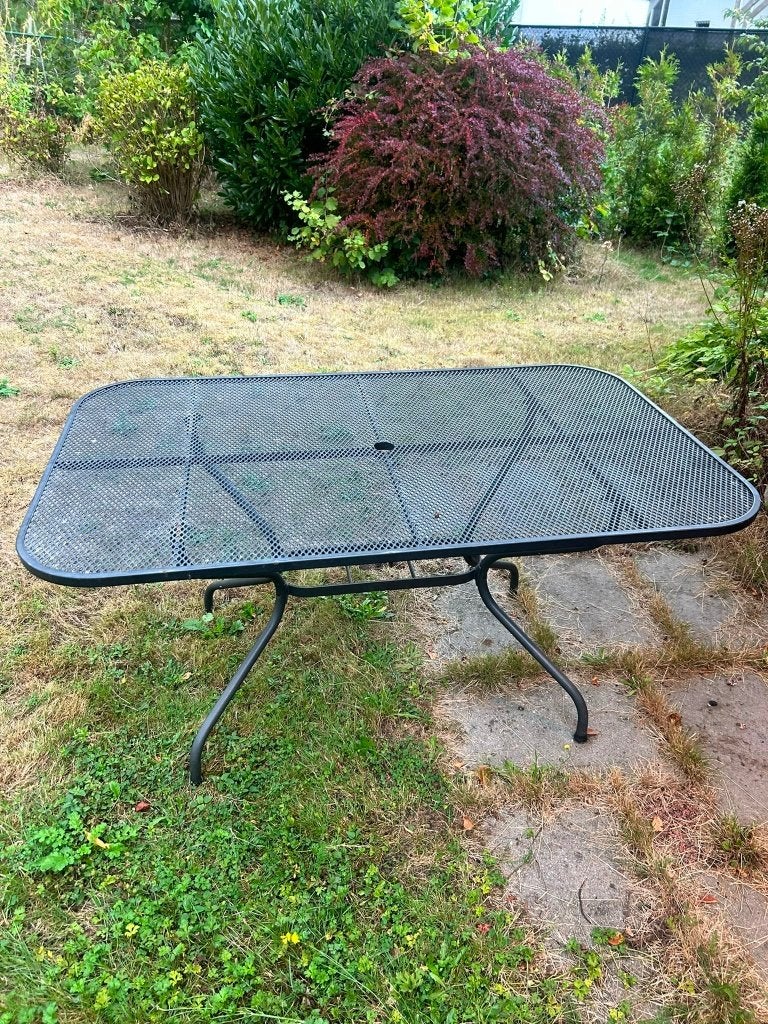 tuintafel, Tuin en Terras, Ophalen, Gebruikt, Rechthoekig, Metaal