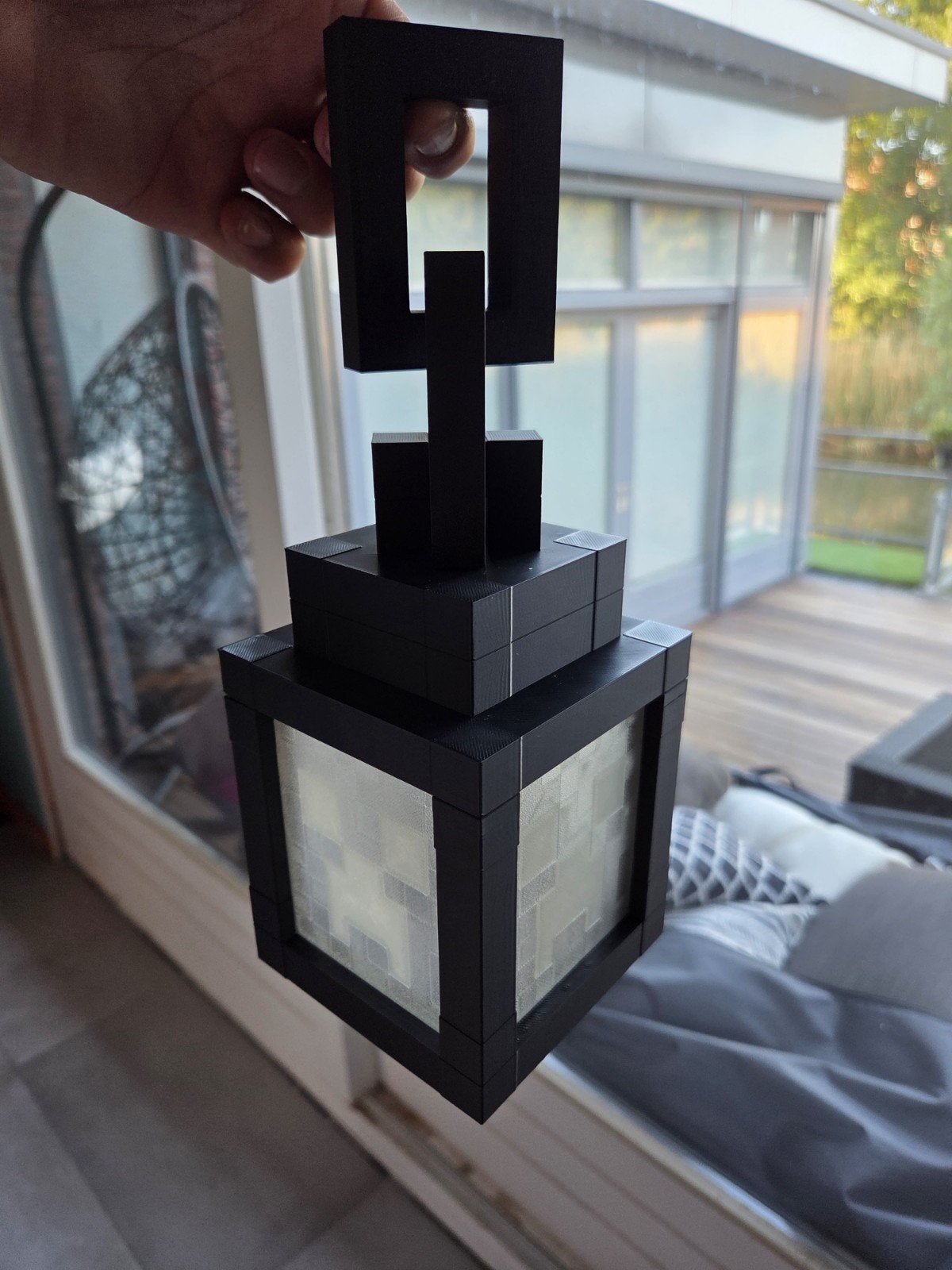 minecraft lantaarn 3D, Minder dan 50 watt, Nieuw, Ophalen of Verzenden, Netvoeding