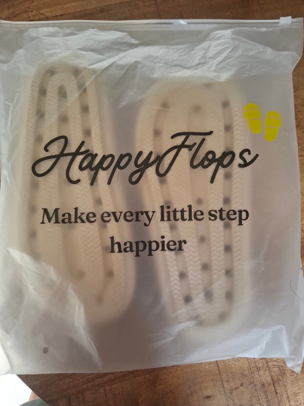 Happy Flops Slippers Maat 40/41 Nieuw, Slippers, Beige, Nieuw, Ophalen of Verzenden