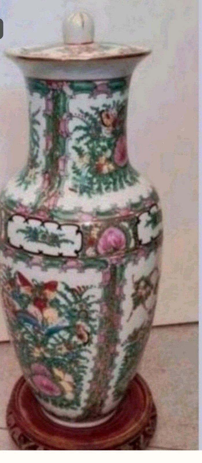 Prachtige antieke Chinese vaas met deksel., Antiek en Kunst, Ophalen of Verzenden