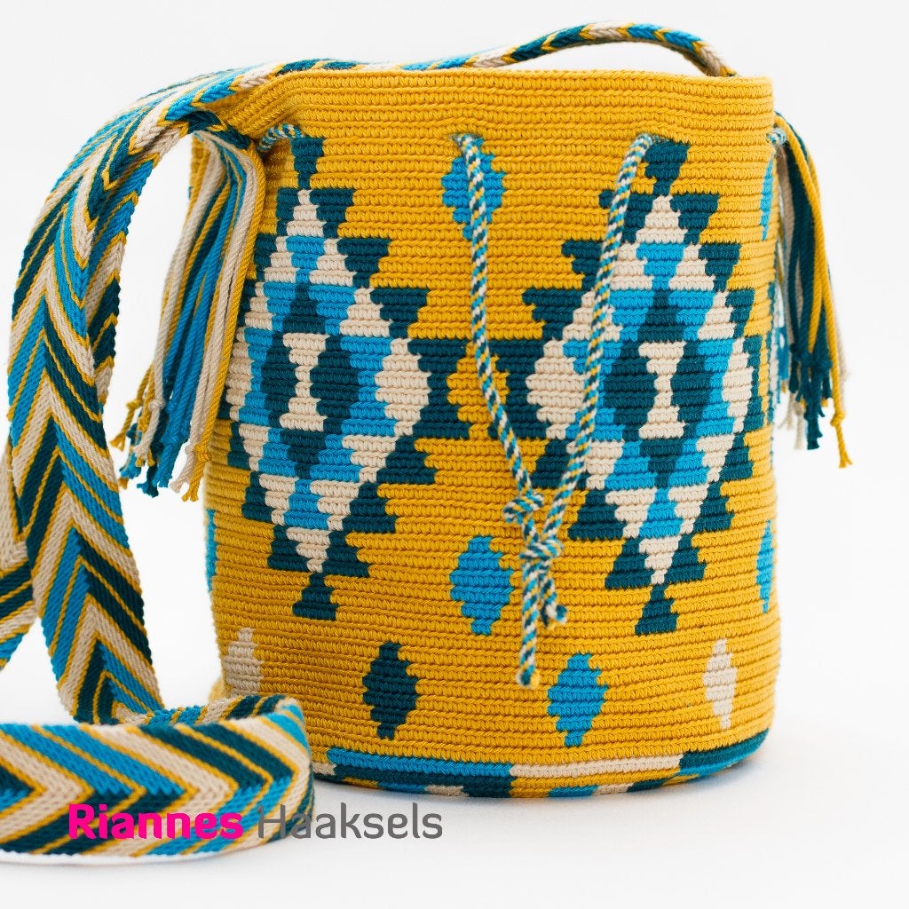 Mochila - tas - Boho - handgemaakt, Ophalen of Verzenden, Nieuw, Geel, Overige merken