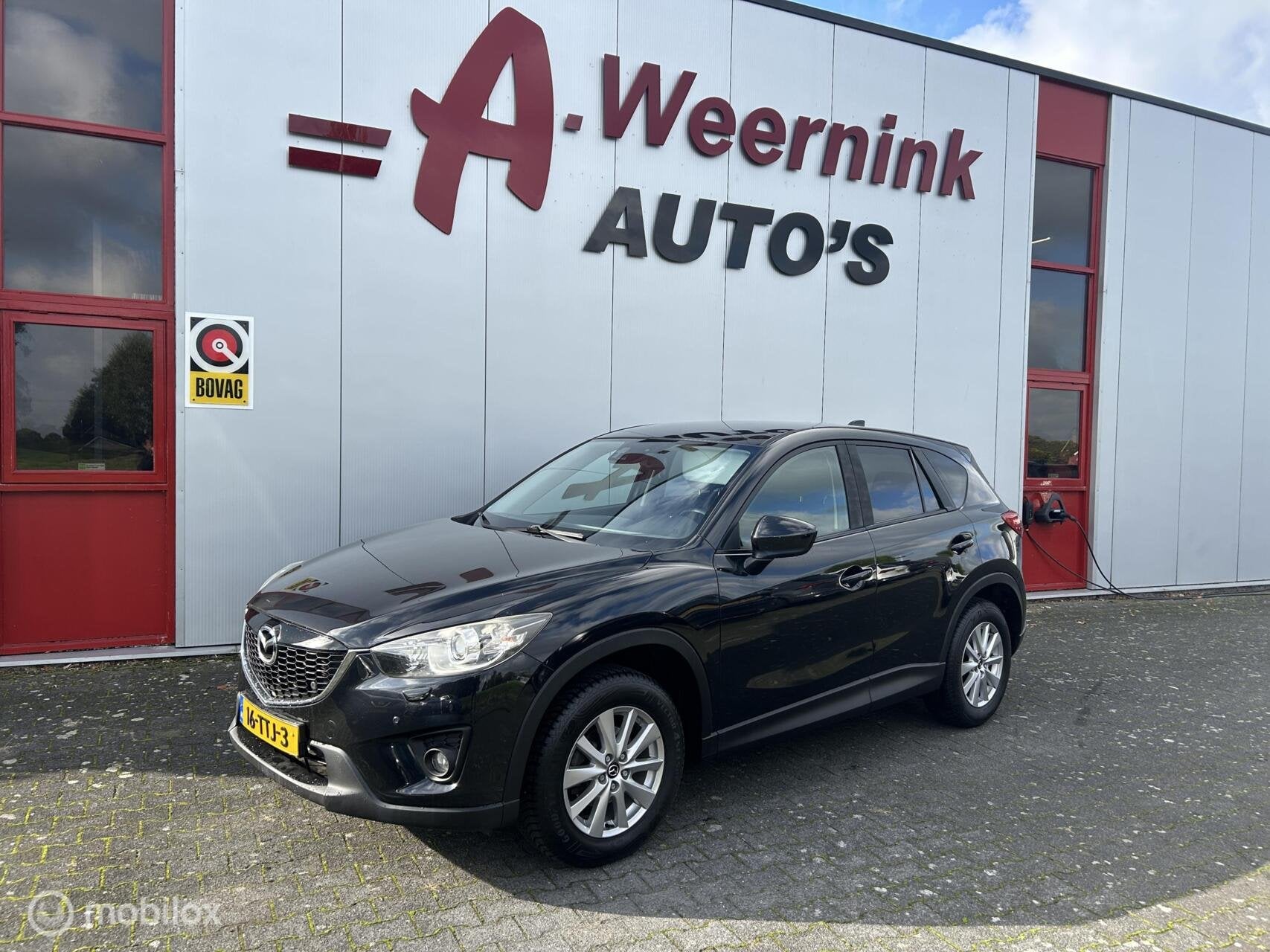 Mazda CX-5 2.0 TS+ Lease Pack 2WD Navi Trekhaaak, Auto's, Voorwielaandrijving, Euro 5, 4 cilinders, Zwart