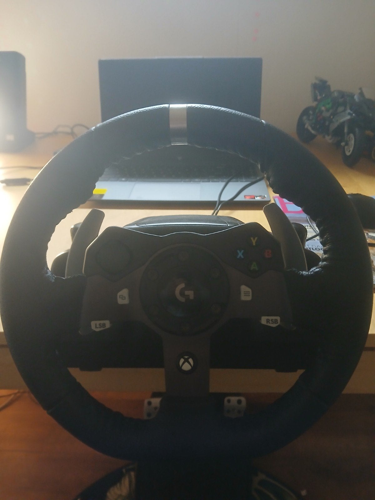 Logitech G920 Racestuur met Pedalen en Shifter, Ophalen, Racestuur, Force feedback, Zo goed als nieuw