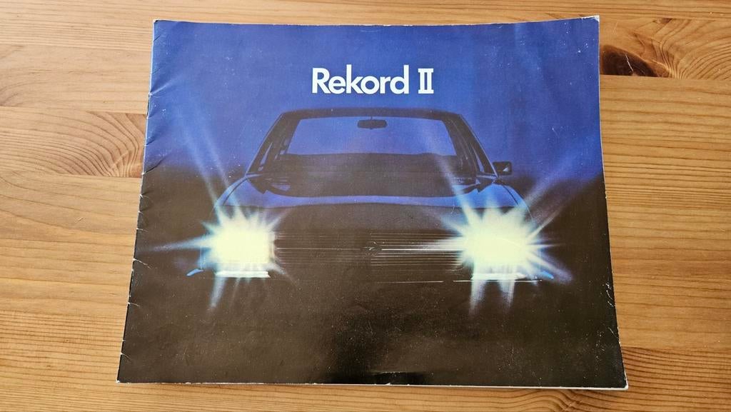 Opel Rekord II folder (Rekord D) 1974, Ophalen of Verzenden, Gelezen, Opel