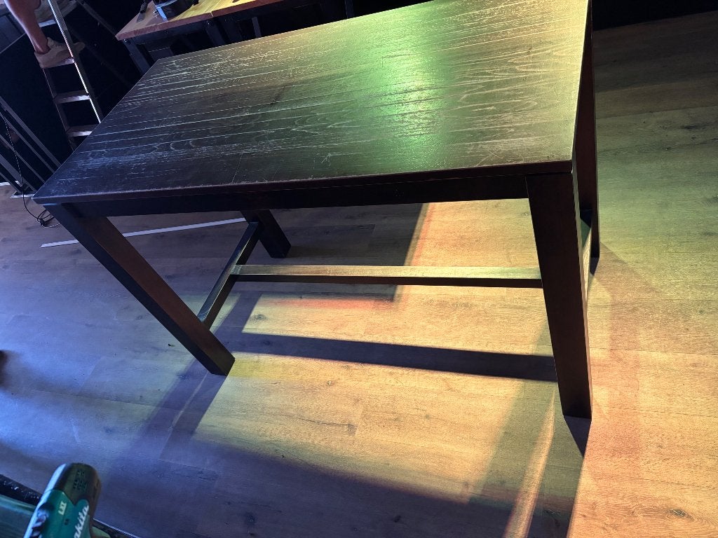 Statafel houten bartafel, Ophalen, Gebruikt