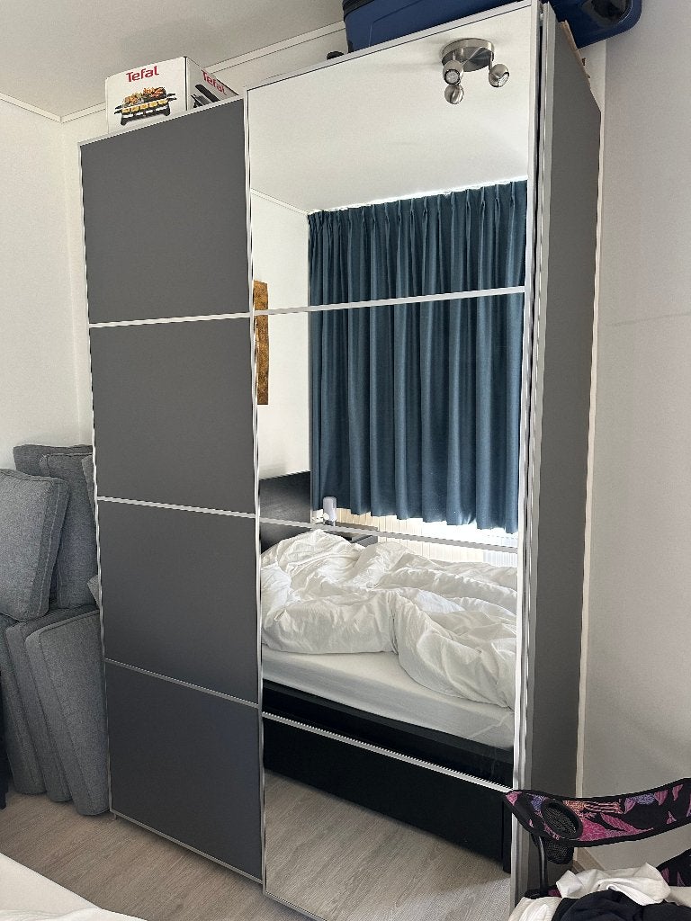 IKEA PAX Kledingkast 150x58x236 cm - Antraciet, 200 cm of meer, 150 tot 200 cm, Nieuw, Modern / Strak