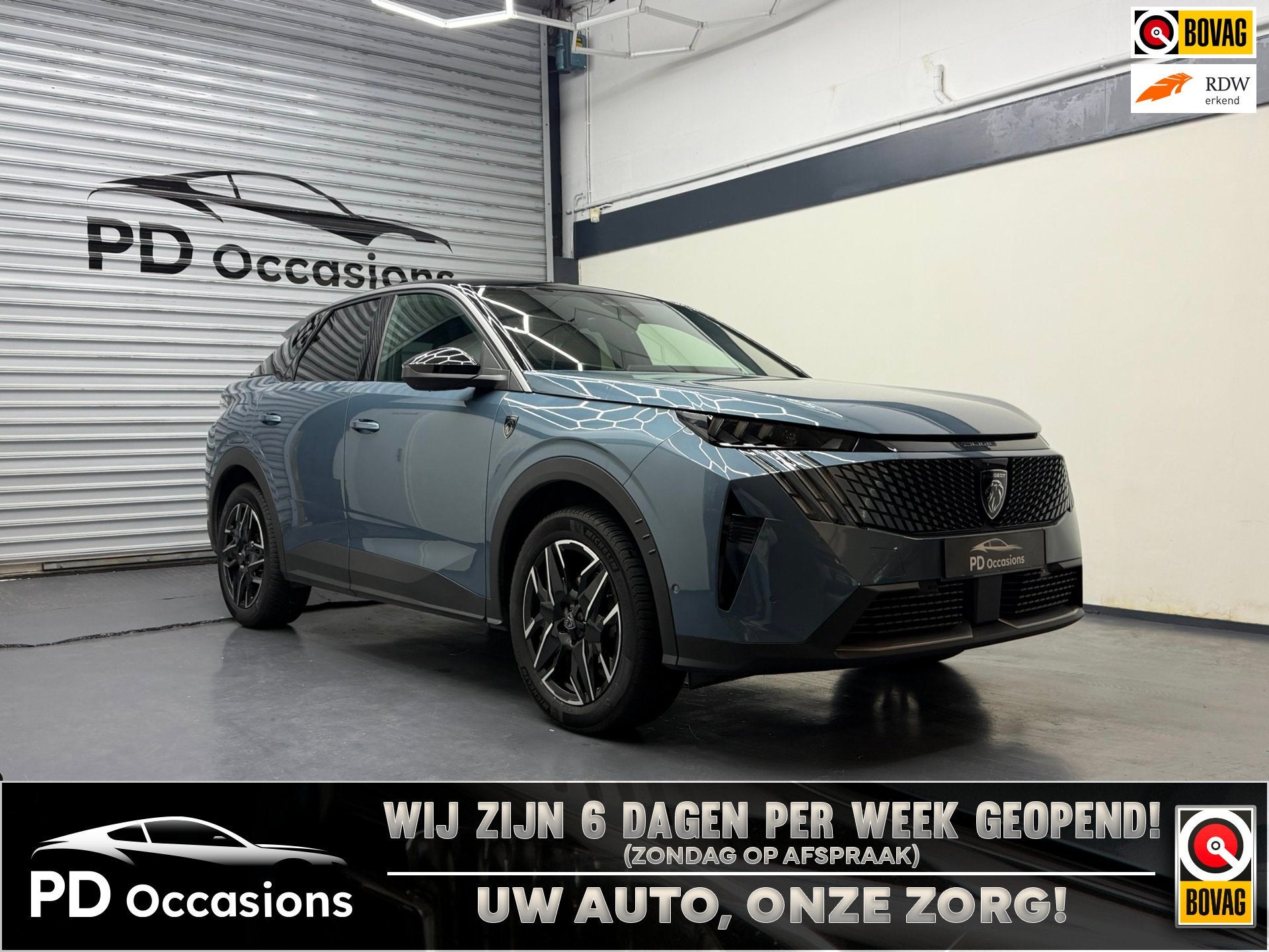 Peugeot 3008 1.2 Hybrid 145 GT - Trekhaak - (360) Camera - E, Auto's, 145 pk, Gebruikt, Zwart, 1199 cc