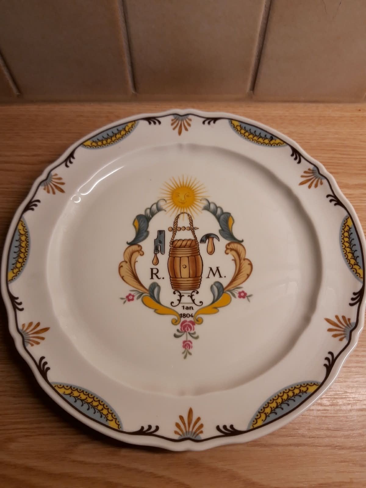 mooi limoges bord 22cm Doorsnede, Antiek en Kunst, Ophalen of Verzenden