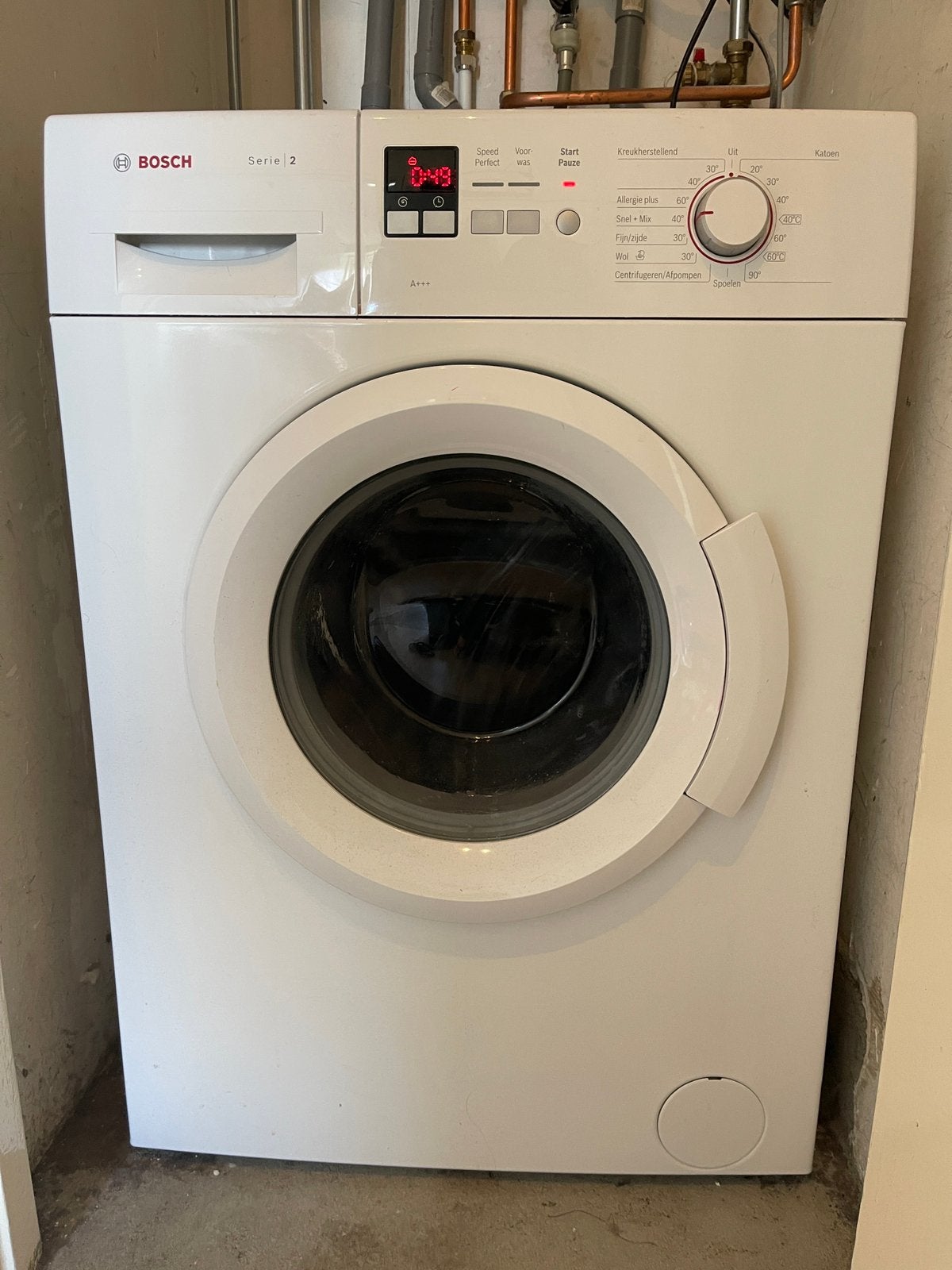 Bosch wasmachine tekoop, Ophalen, Energieklasse A of zuiniger, Zo goed als nieuw, Voorlader