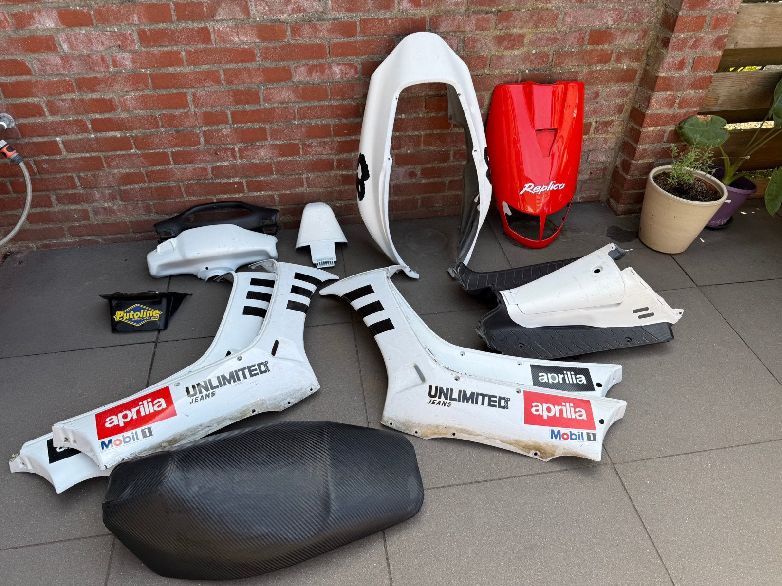 Complete kappen set Aprilia SR 50 Viper, Ophalen, Gebruikt, Kap