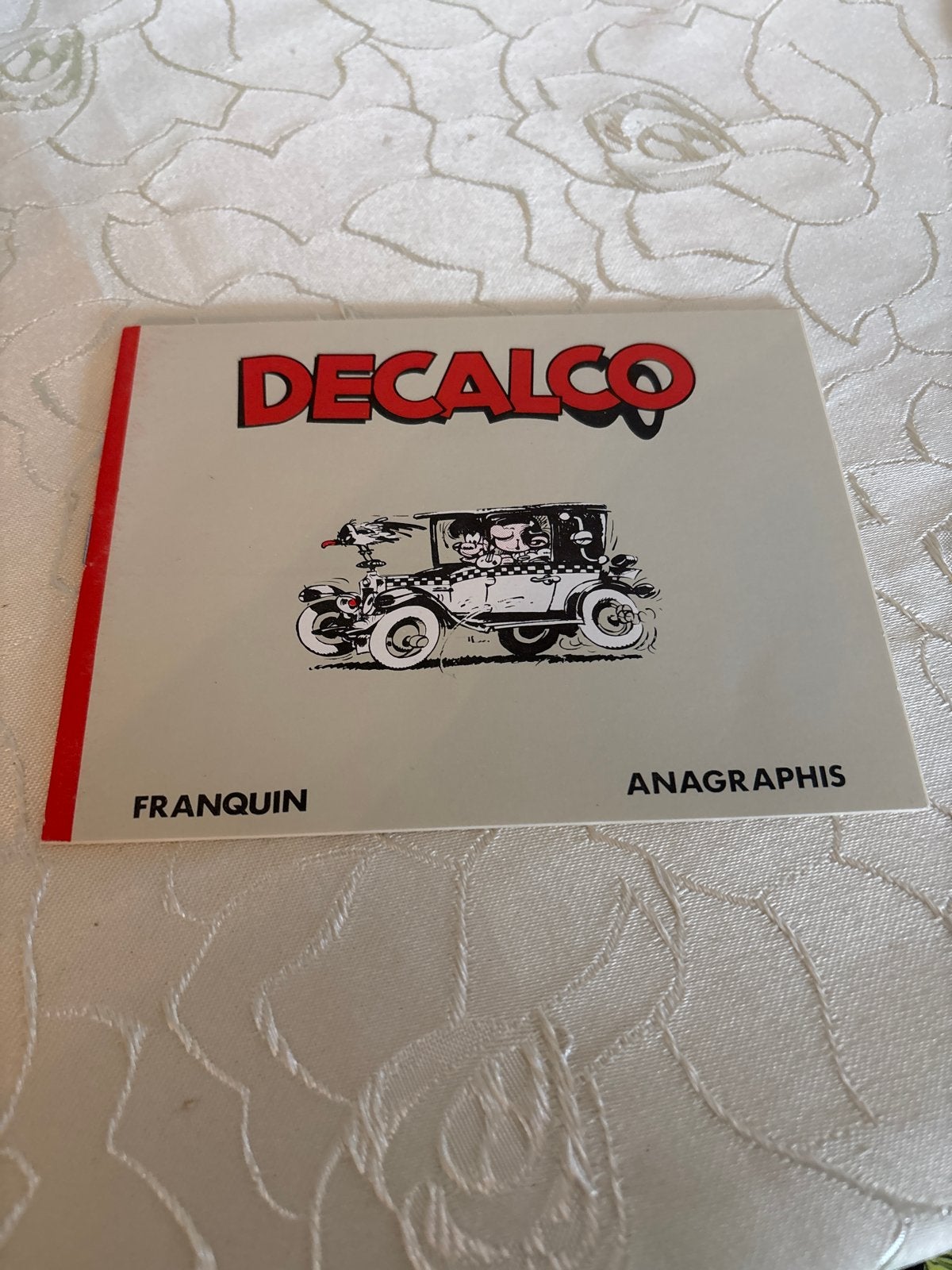 Decalco Franquín Anagraphis - Vintage Decalcomanie Stickers, Ophalen of Verzenden, Gebruikt, Strip of Tekenfilm