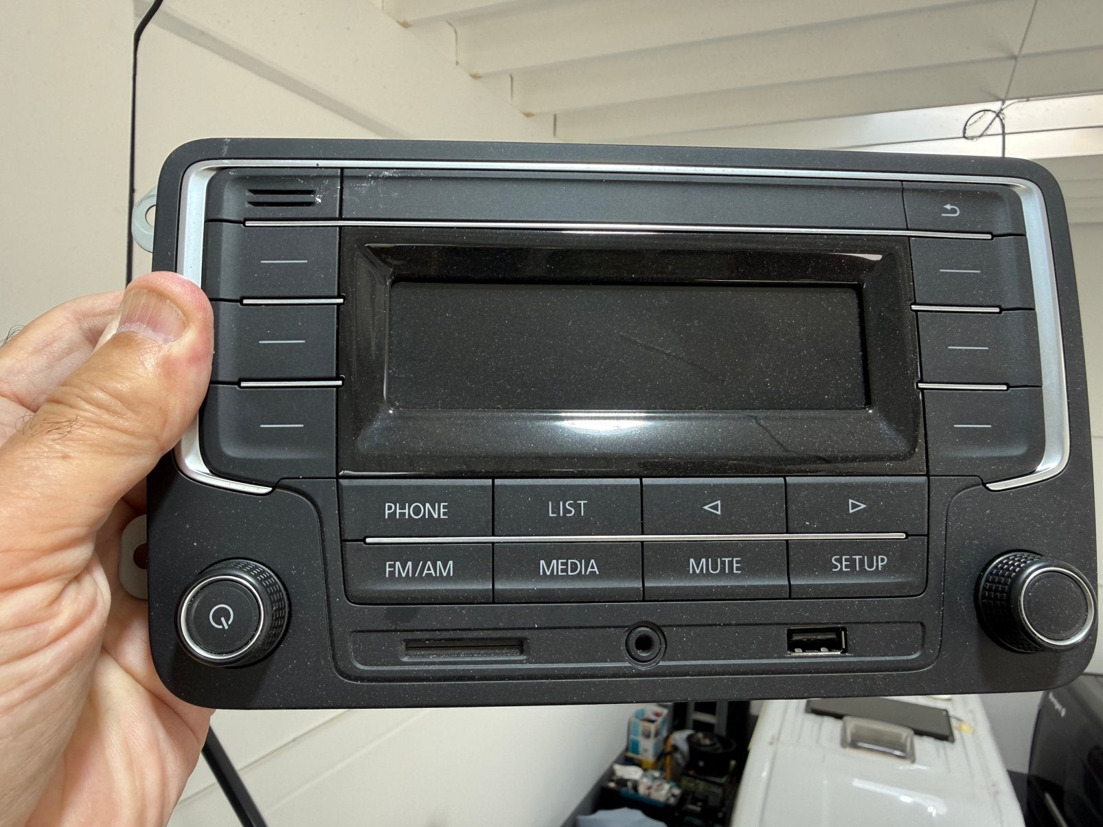 Originele VW radio dubbel-din, Ophalen of Verzenden, Zo goed als nieuw