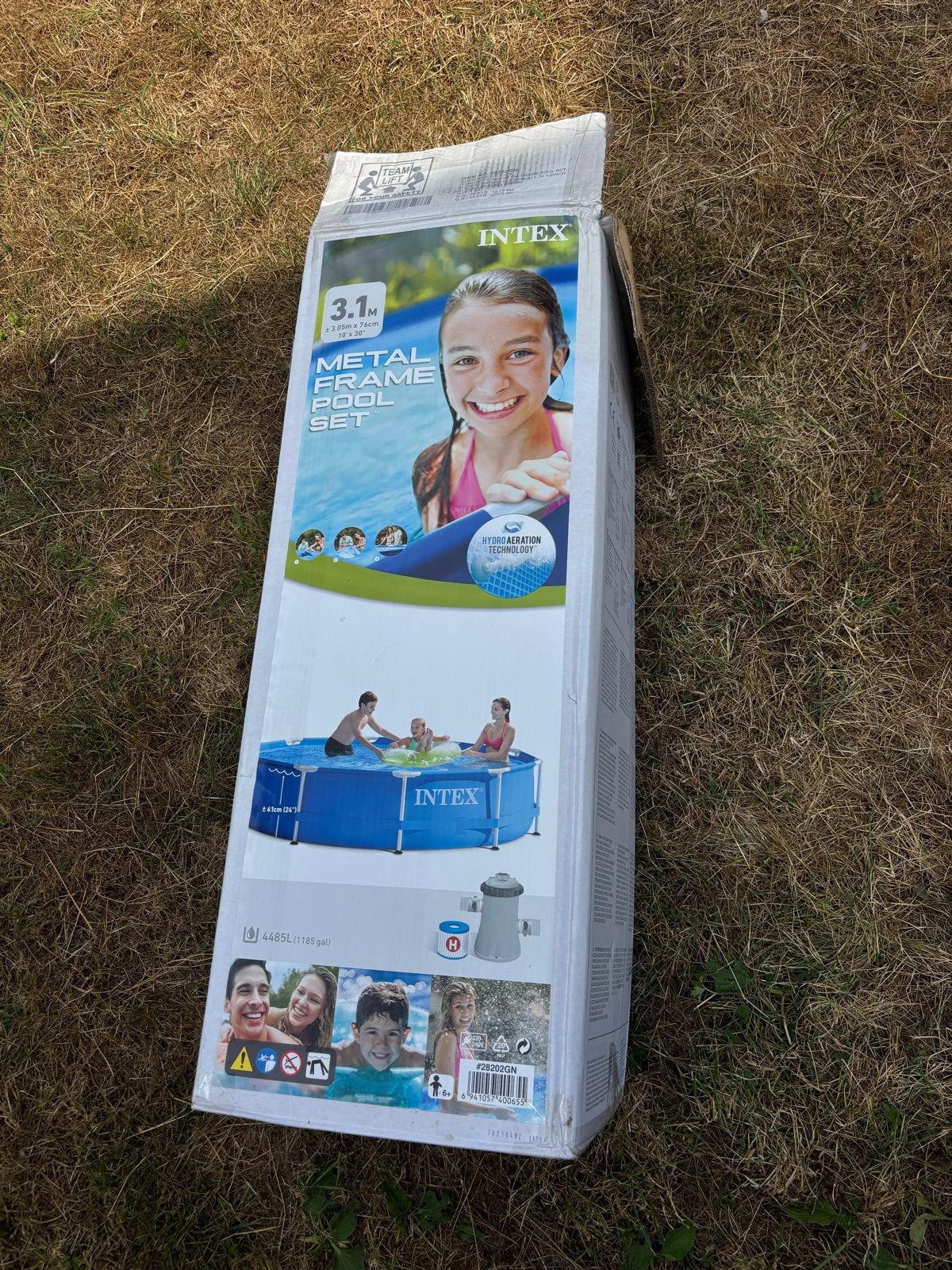 Intex Metal Frame Zwembad 3.1m x 76cm, Tuin en Terras, Ophalen, Minder dan 80 cm, Rond, Opzetzwembad
