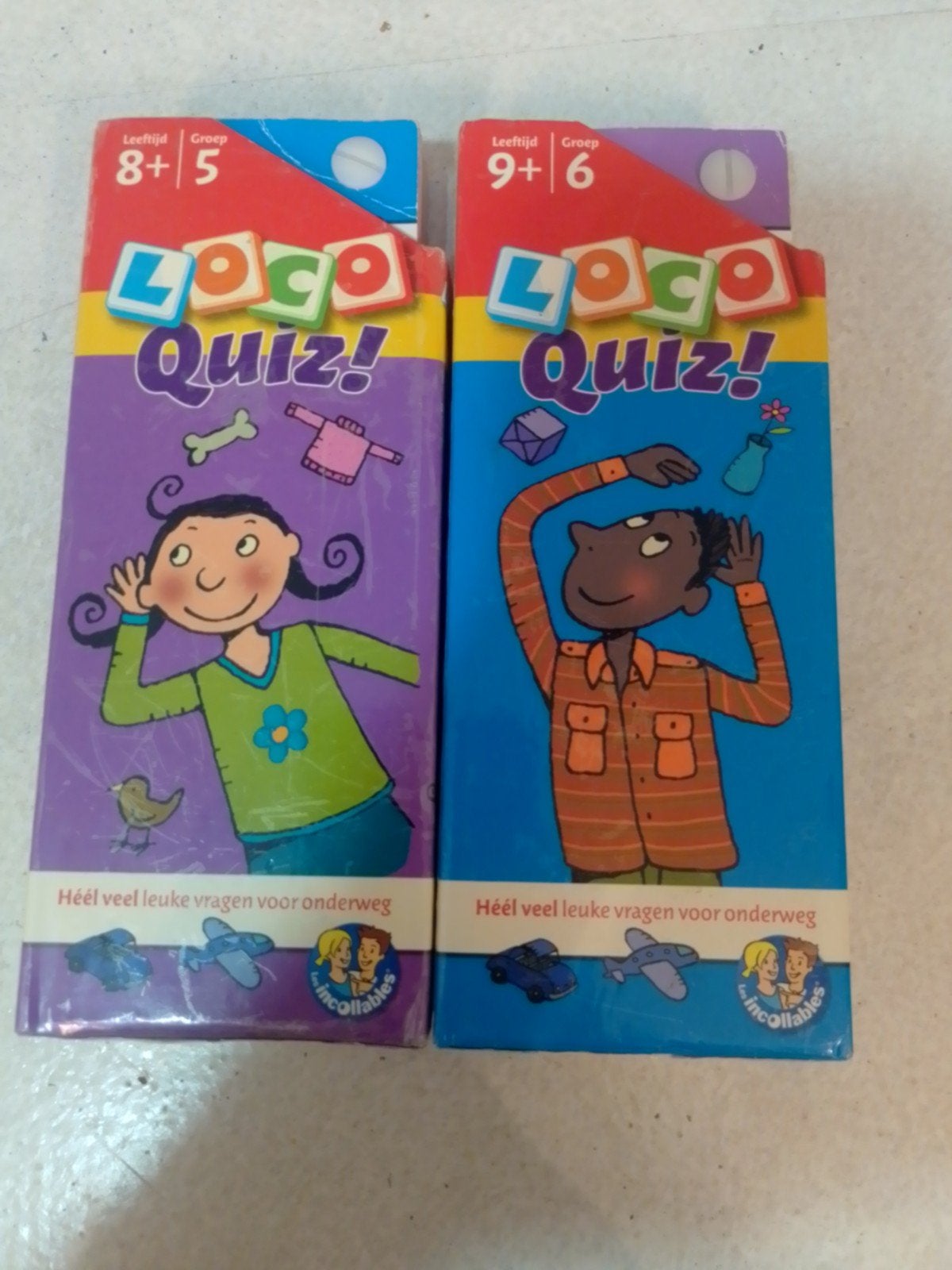 LOCO Quiz! Educatieve Spelletjes 8+ en 9+ (2 stuks), Ophalen of Verzenden