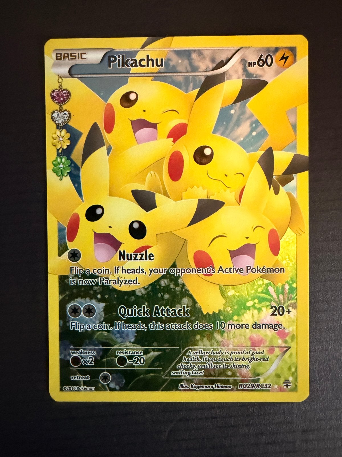 Pikachu RC29/RC32 Reverse Holo Pokémon Kaart, Hobby en Vrije tijd, Ophalen of Verzenden, Zo goed als nieuw, Losse kaart, Foil
