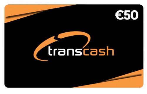 Transcash 50 euro tegoed - online opwaardeercode, Eén persoon, Cadeaubon, Overige typen