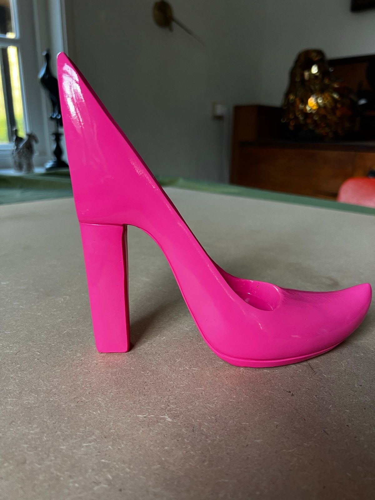 Decoratieve roze schoen/pump wanddecoratie, Ophalen of Verzenden, Nieuw, Roze