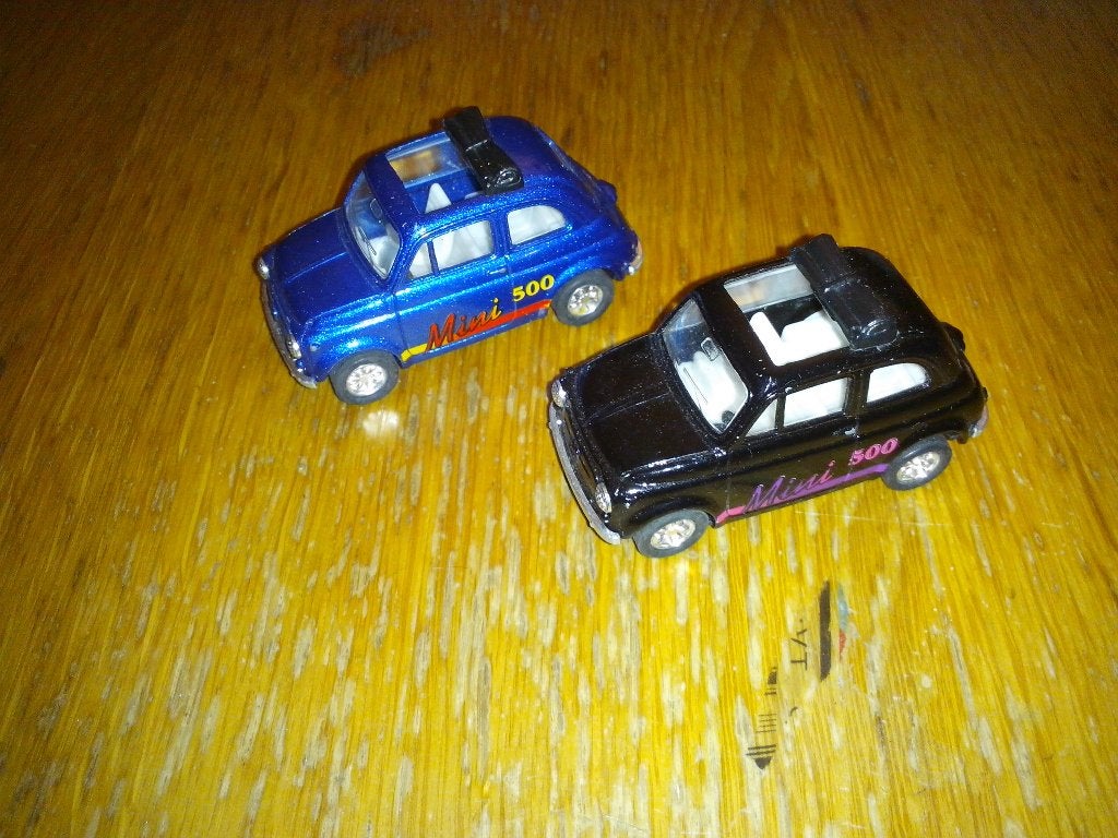 3x Fiat - 500 + 500 frictie + Tipo voetbal Italia 90 Bburago, Hobby en Vrije tijd, Modelauto's | 1:43, Ophalen of Verzenden, Zo goed als nieuw