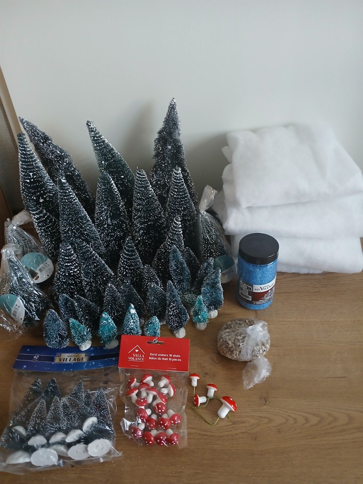kerstdorp accesoires, Diversen, Kerst, Ophalen of Verzenden, Zo goed als nieuw