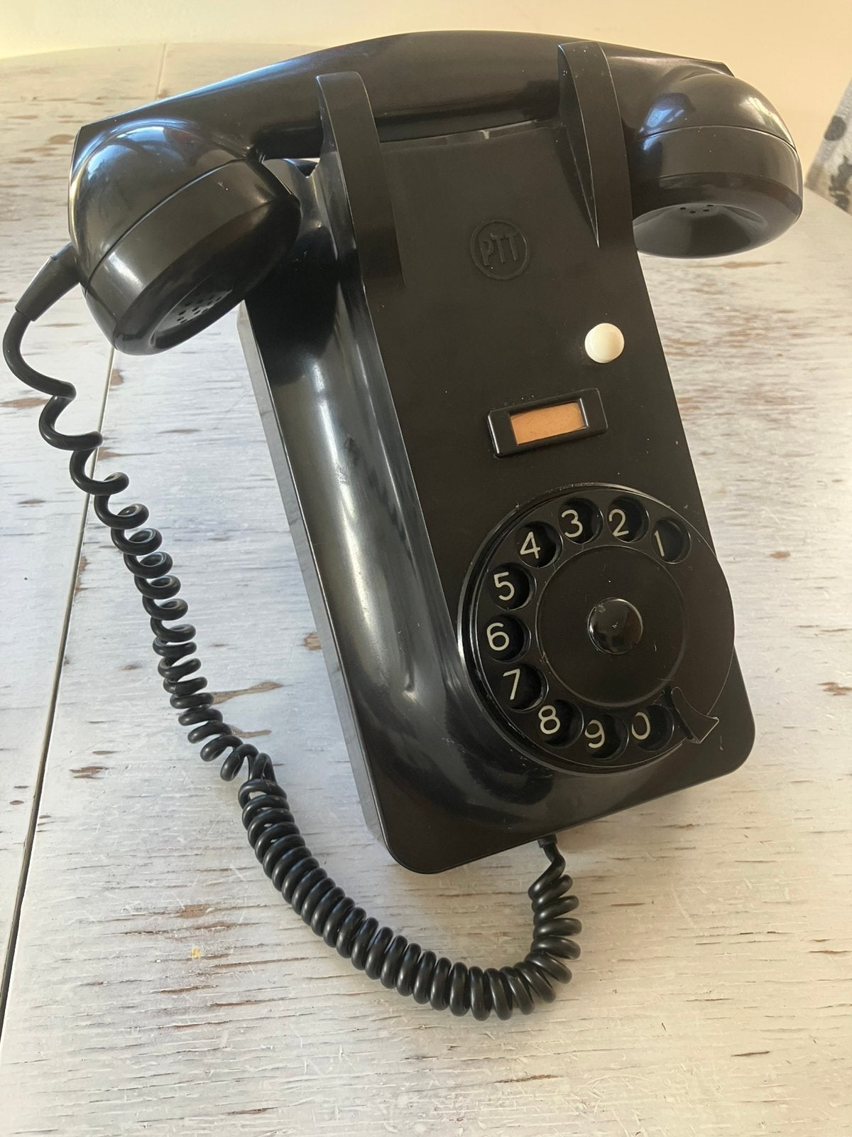 Bakelieten PTT wandtelefoon, Ophalen, Gebruikt, Bakeliet