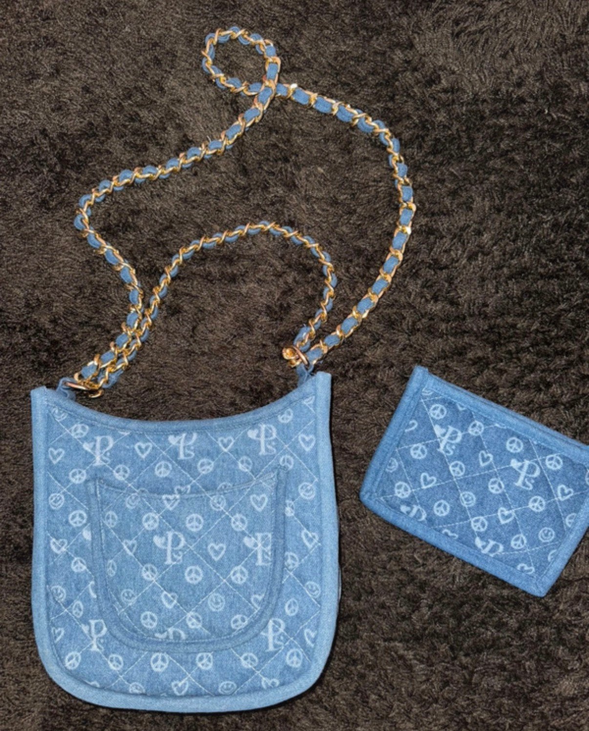 Pscallme tas en portemonnee, Ophalen of Verzenden, Nieuw, Blauw, Schoudertasje