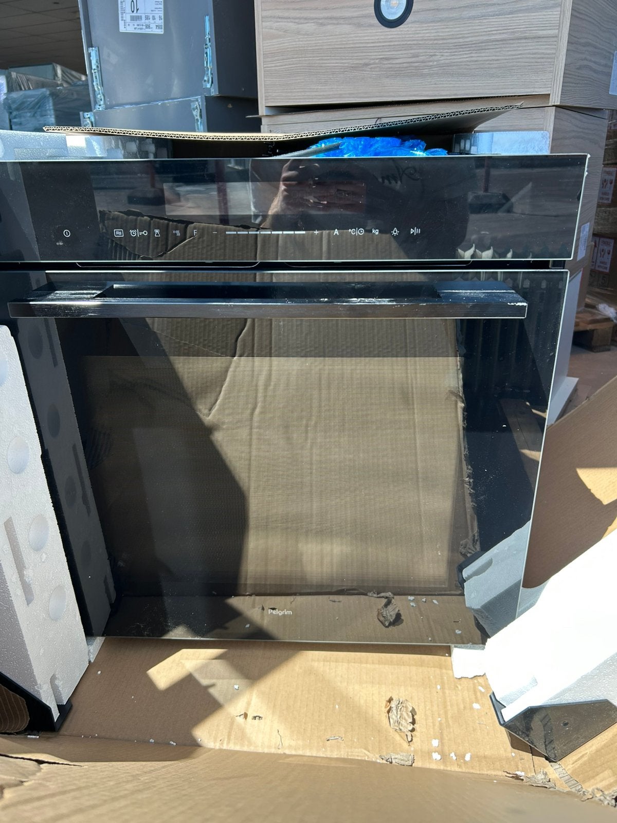 Pelgrim oven met magnetron 60cm, Ophalen, Pelgrim, Inbouw, 55 tot 60 cm