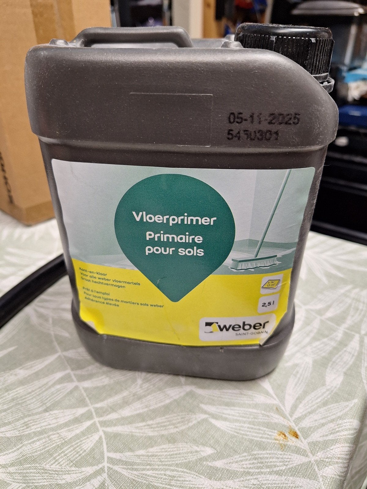Weber Vloerprimer - 2.5L - Nieuw, Ophalen of Verzenden, Nieuw