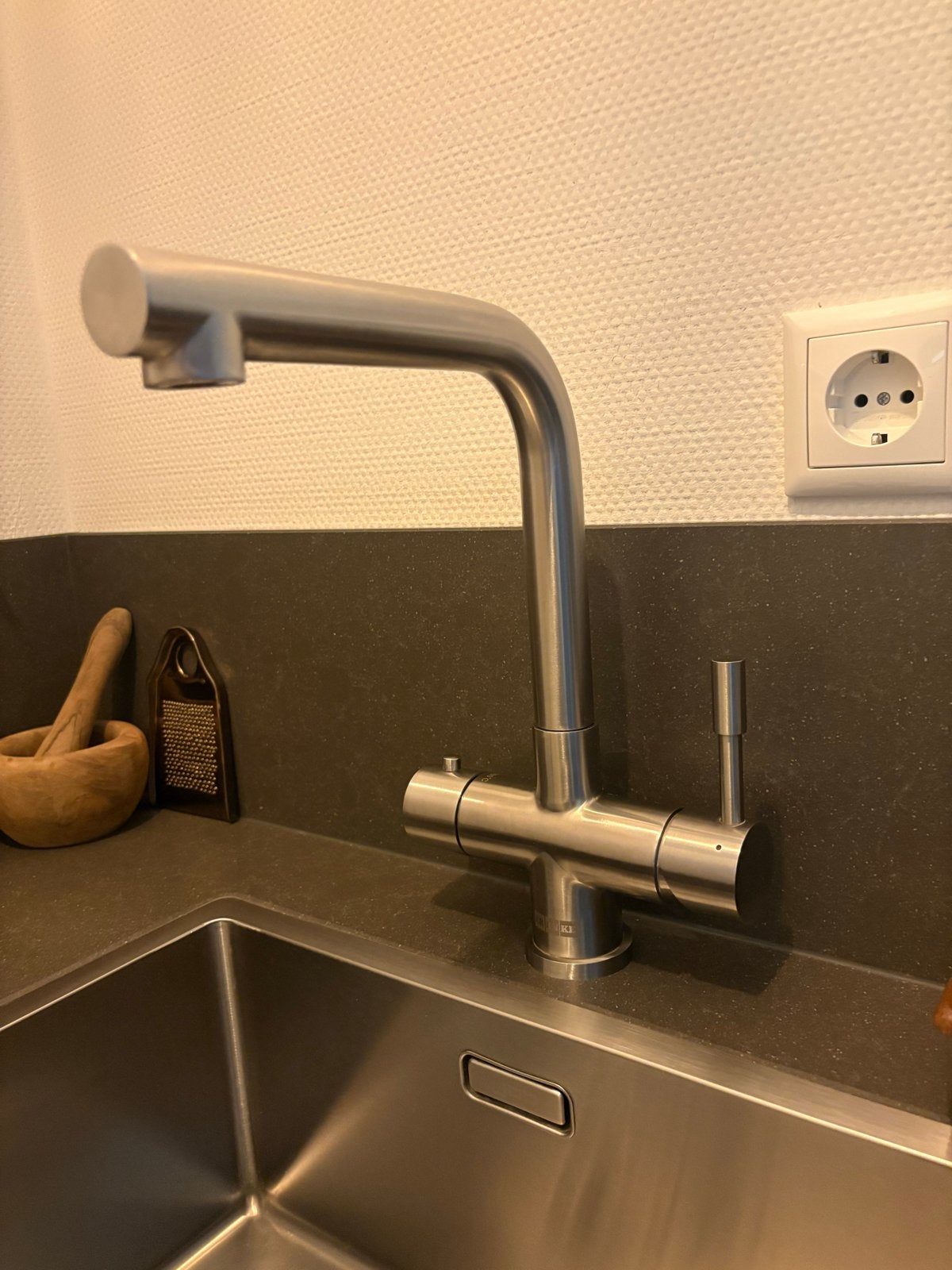 Franke 3-in-1 kokendwaterkraan RVS, Ophalen, Zilver, Metaal, Overige merken