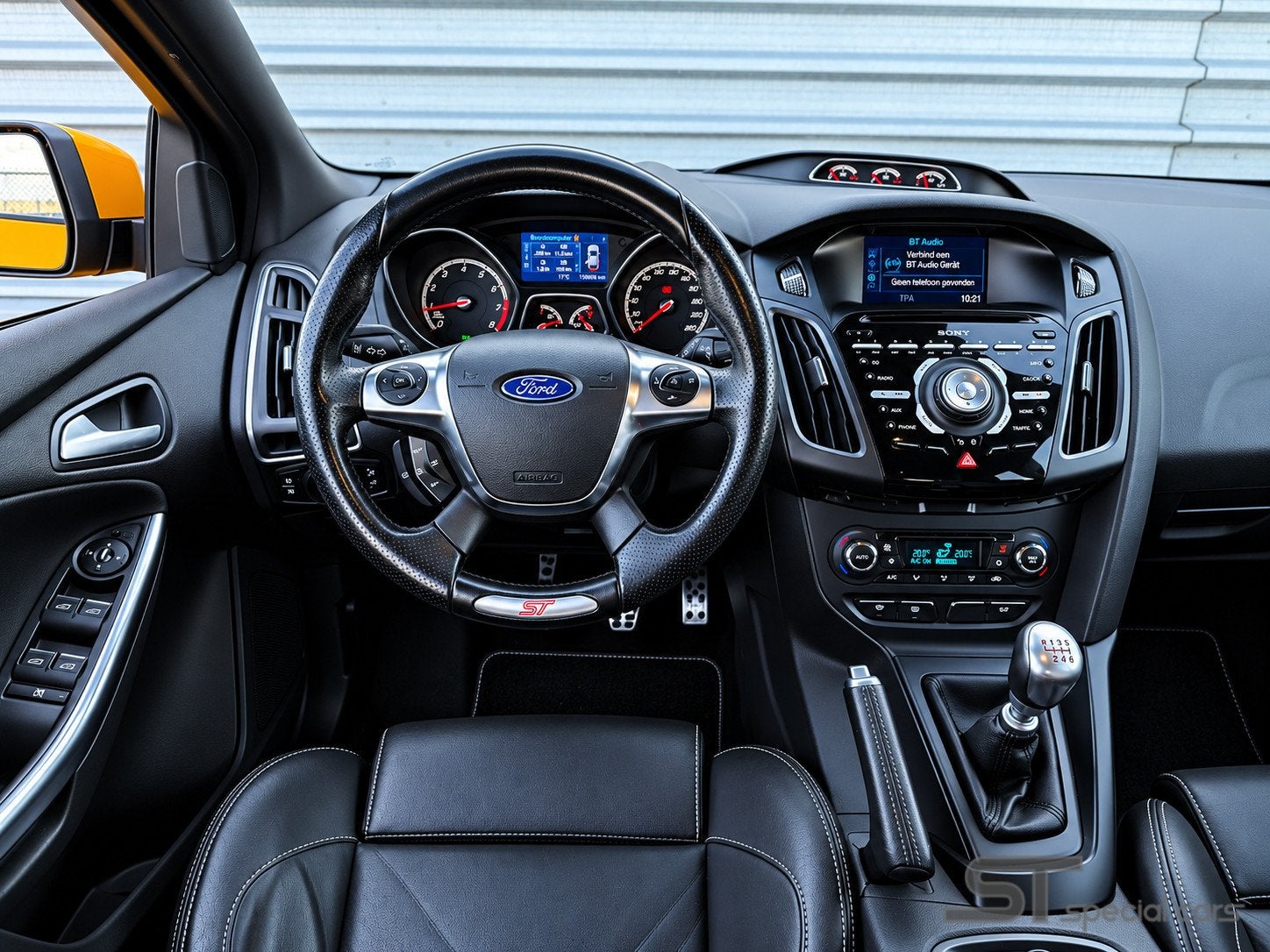 Ford Focus Wagon 2.0 EcoBoost ST-3|Super netjes, Auto's, Euro 5, Gebruikt, Zwart, Met garantie (alle)