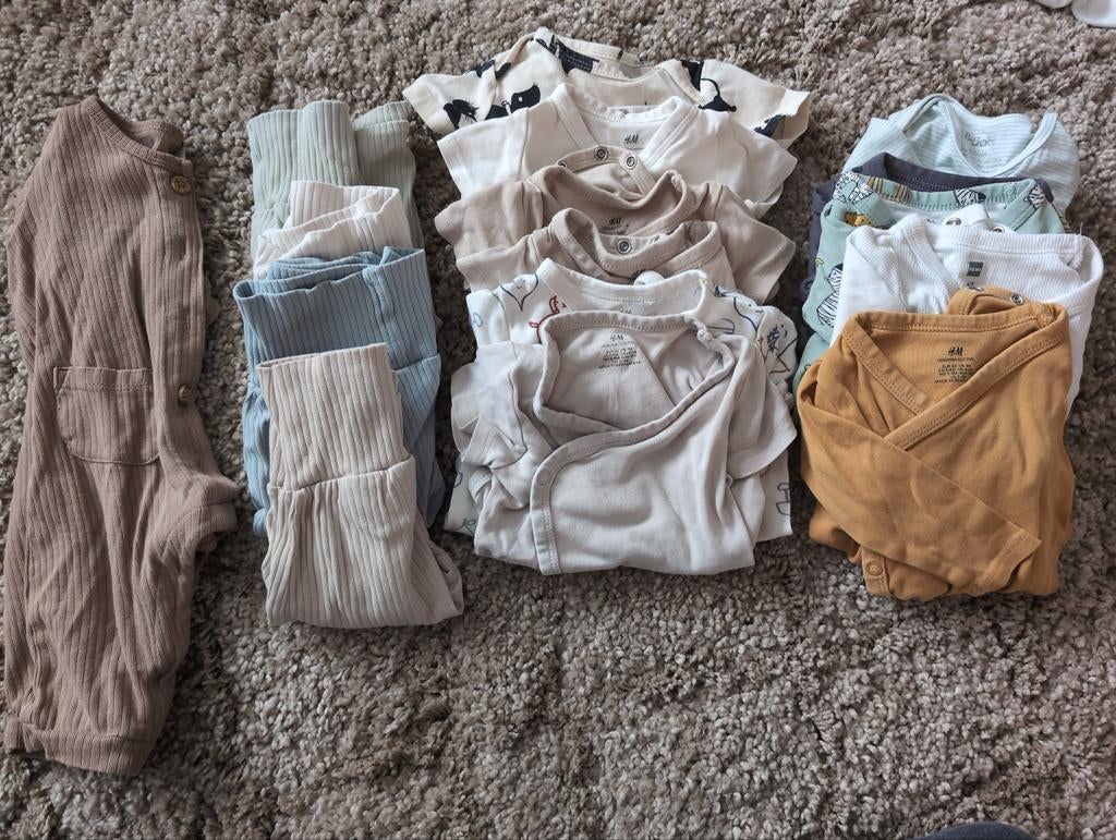 Rompers, broekjes en boks pakje -  mt 62, Kinderen en Baby's, Ophalen of Verzenden, Maat 62