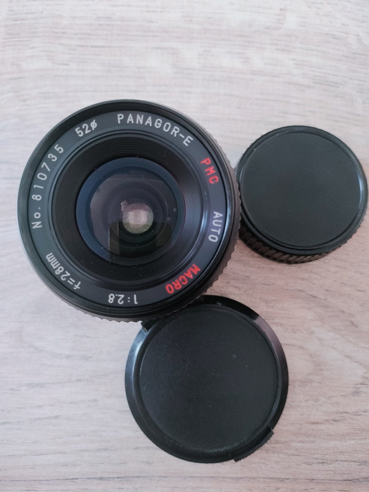 Minolta MD Panagor-E PMC Auto Macro f=28mm 1:2.8 lens, Ophalen of Verzenden, Zo goed als nieuw, Spiegelreflex, Minolta