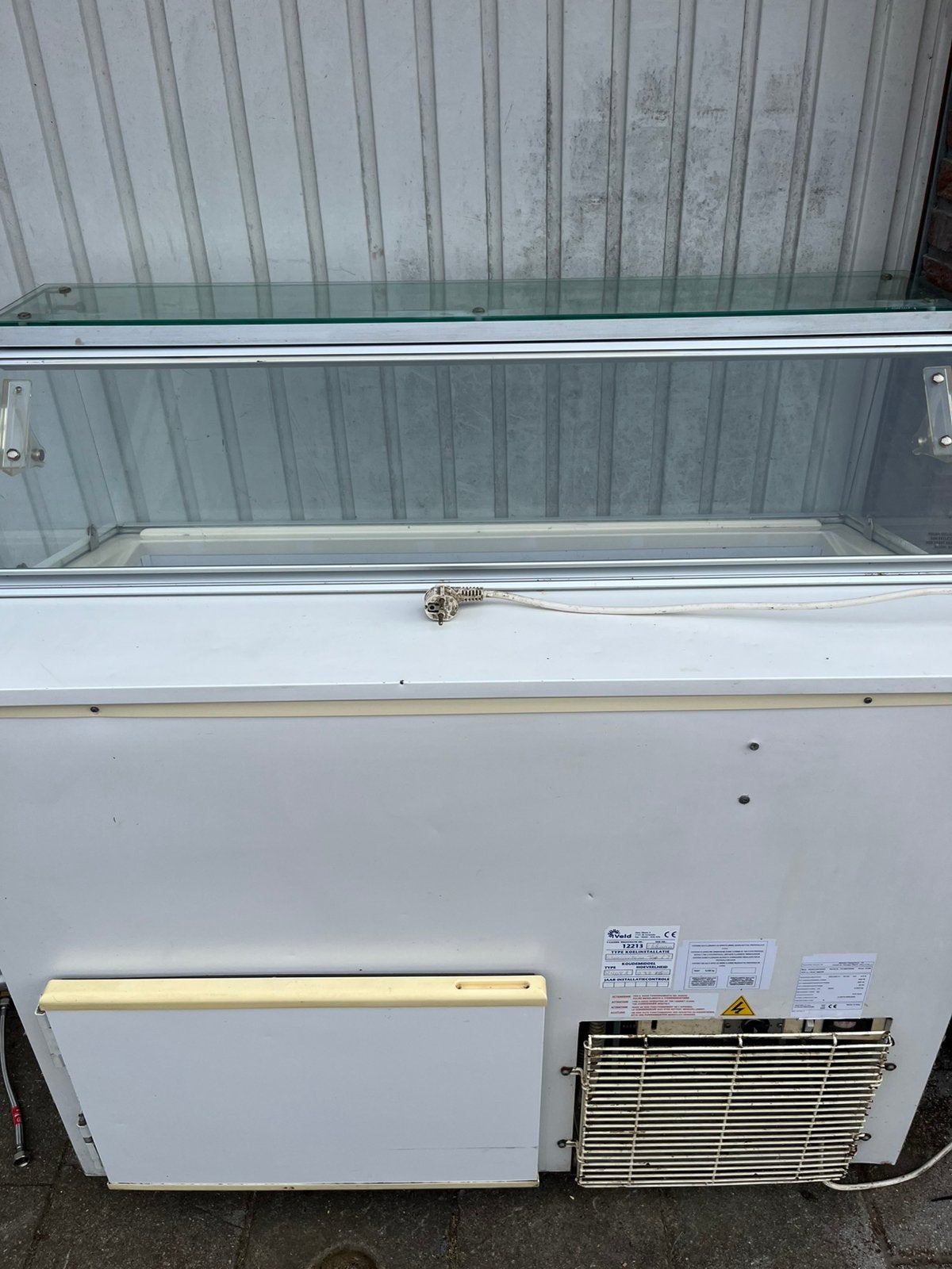Schepijsvitrine horeca, Witgoed en Apparatuur, IJsmachines, Ophalen of Verzenden, Gebruikt