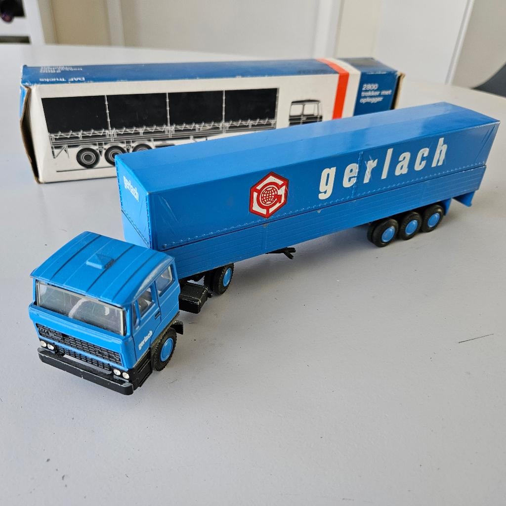 LION CAR: DAF 2800 Trekker met trailer ( Gerlach), Ophalen of Verzenden, Gebruikt, Bus of Vrachtwagen, Lion Toys