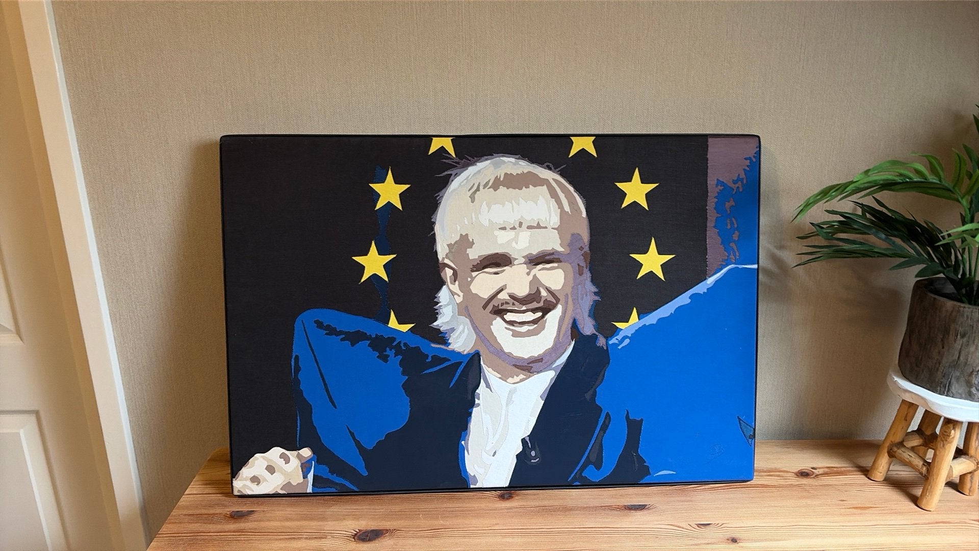 Stofportret Joost Klein Eurovision Songfestival, Ophalen