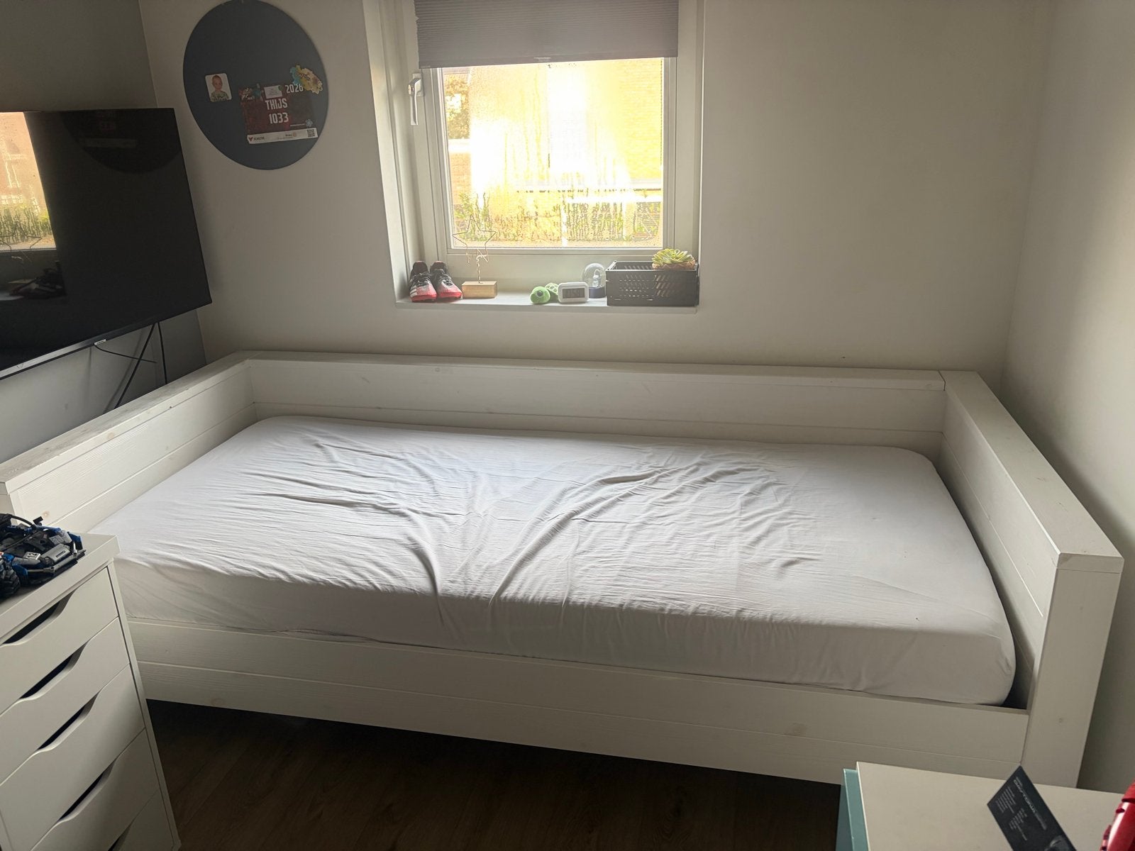 Woood bed Dennis met lattenbodem (excl. matras), Ophalen, Gebruikt, 90 cm, Eenpersoons