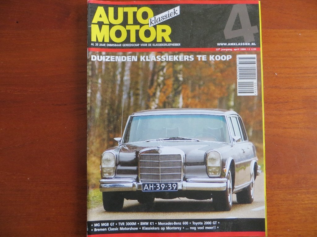 Auto Motor Klassiek 4 2006 MB 600, BMW K1, Toyota 2000 GT, Boeken, Ophalen of Verzenden, Nieuw, Mercedes