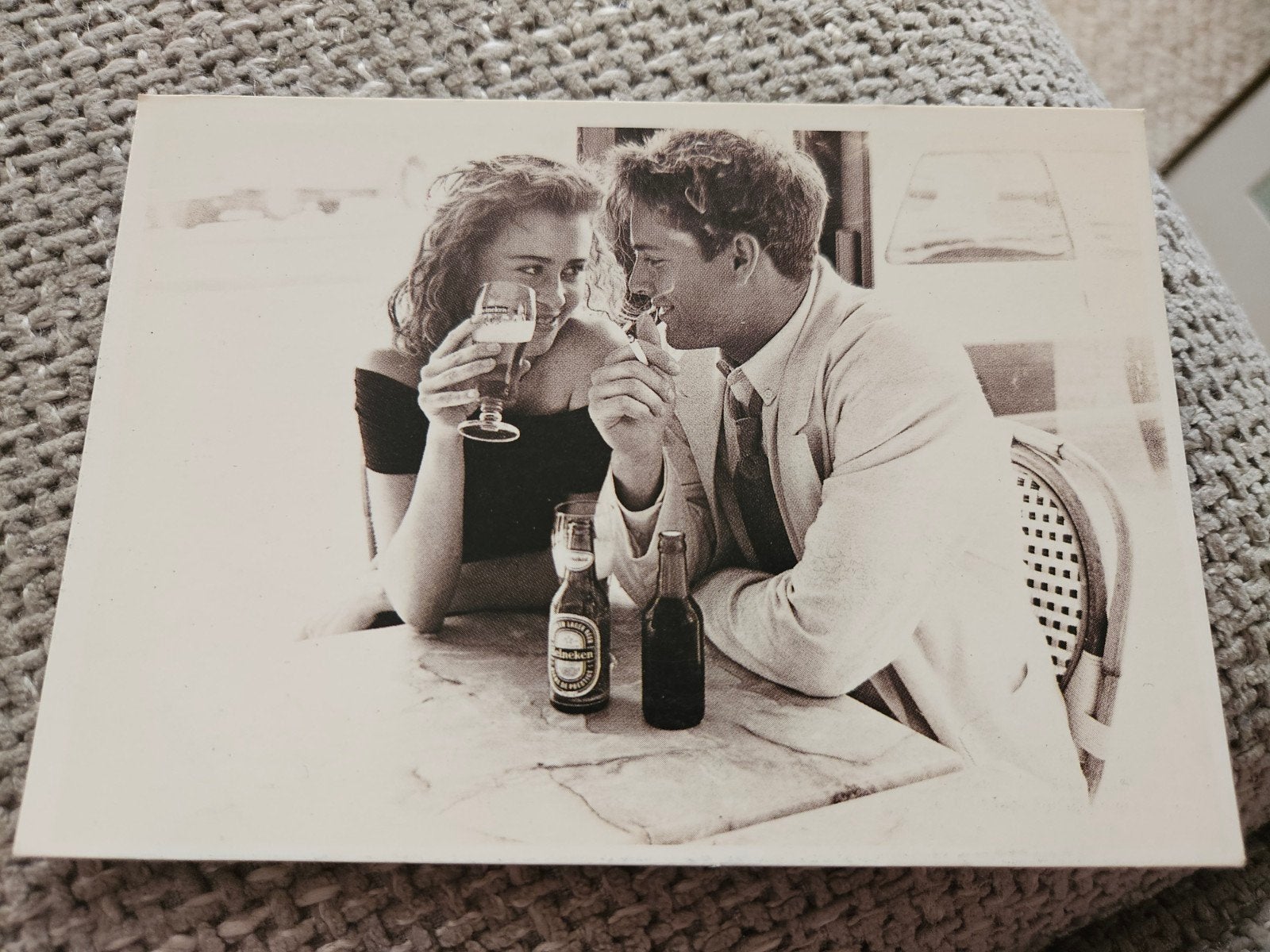 heineken Romantisch Paar met Bier, Ophalen of Verzenden