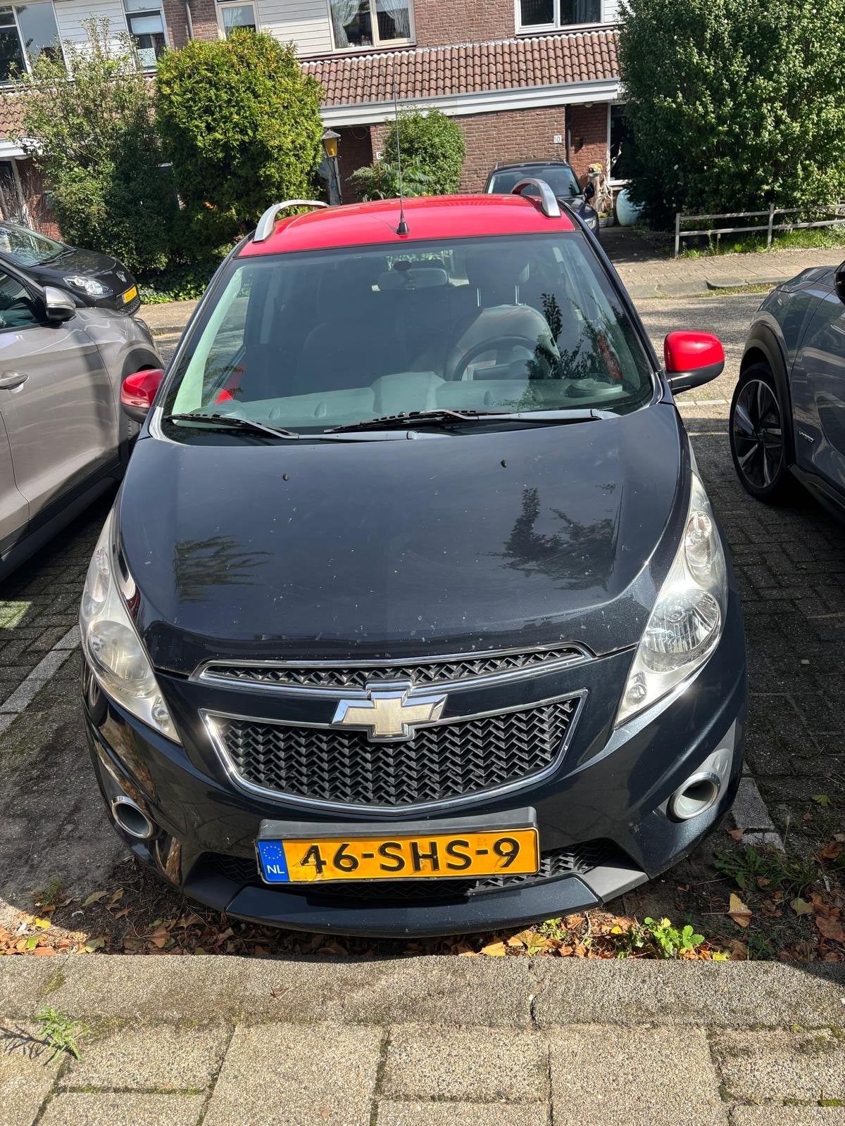 Chevrolet Spark 1.2 2011 Zwart, Auto's, Voorwielaandrijving, 4 cilinders, Zwart, Origineel Nederlands