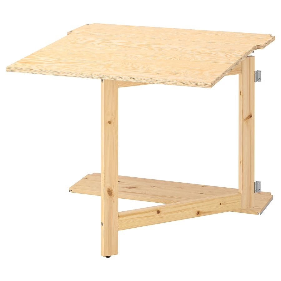 IKEA IVAR Klaptafel / Werkblad - 63x80 cm, Ophalen, Zo goed als nieuw, IKEA, Hout