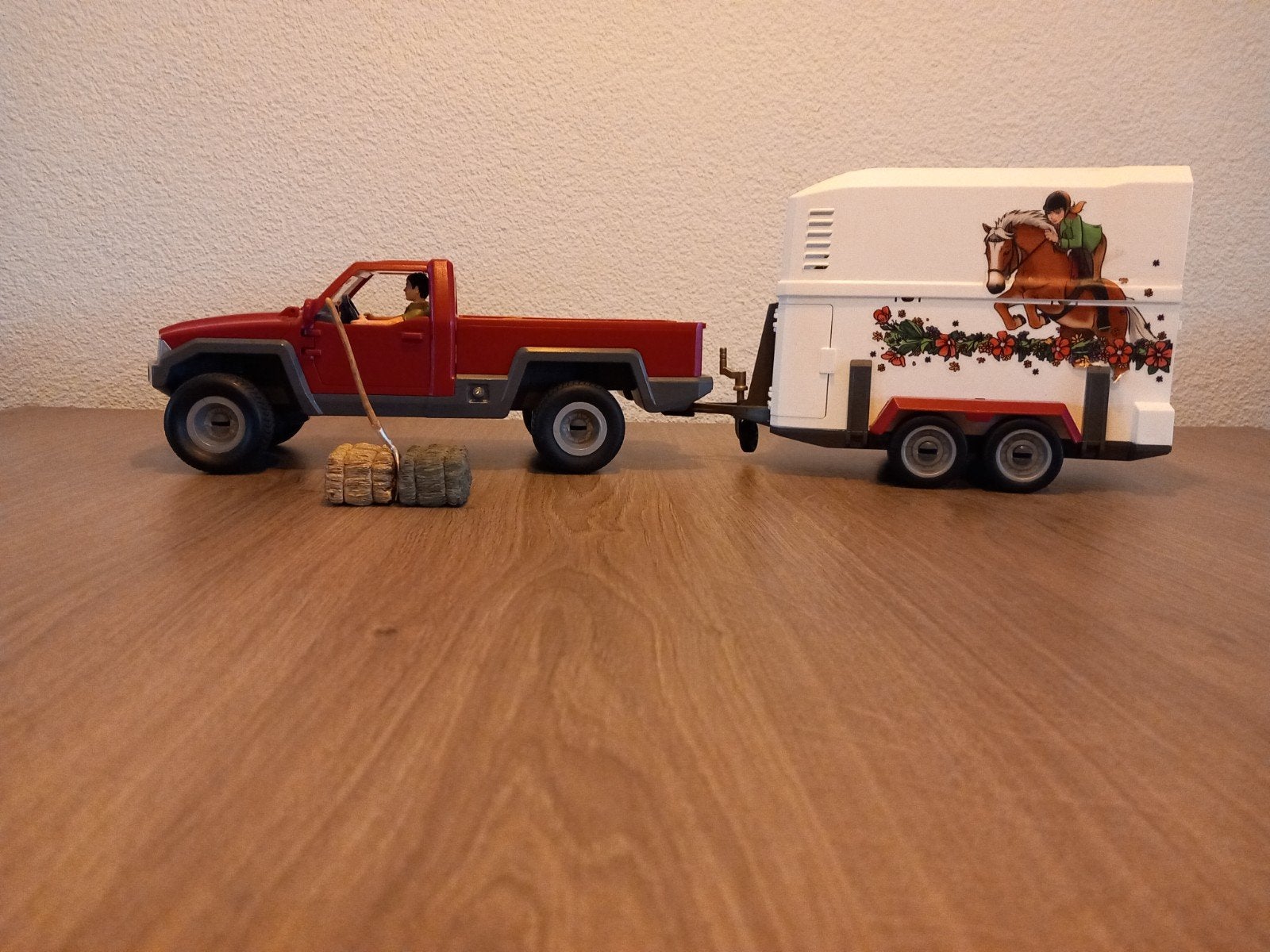 advertensie 15 schleich truck met trailer, Verzamelen, Ophalen, Zo goed als nieuw