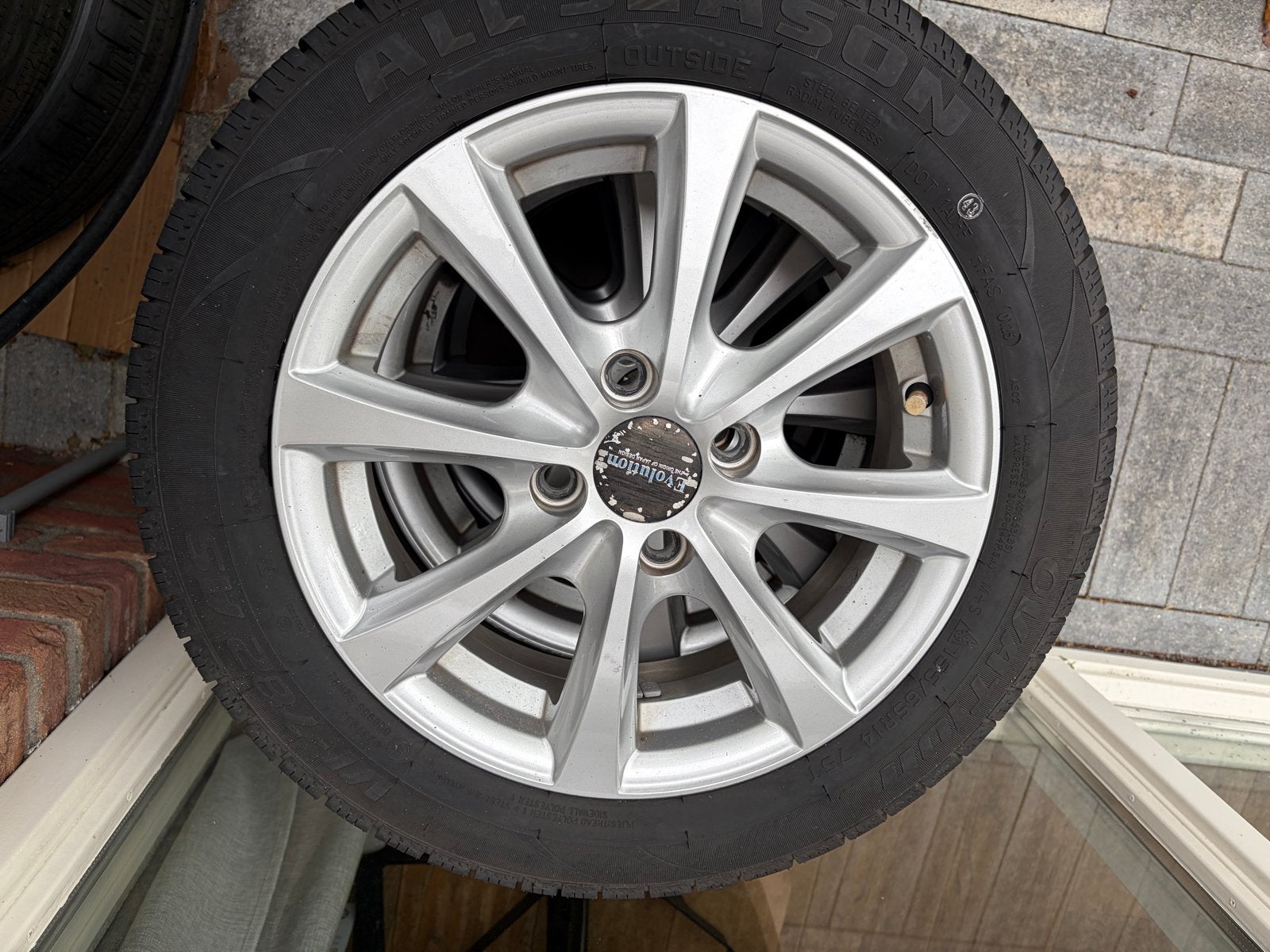 14 inch LM set voor Peugeot 107 / C1 / Aygo, Ophalen, 14 inch, Gebruikt, 155 mm