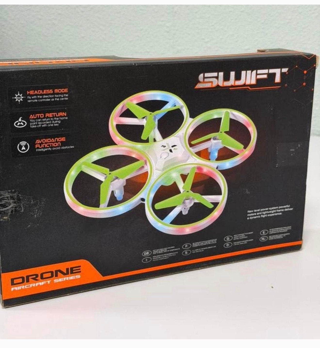 Swift bestuurbare drone RC + led-licht met controller NIEUW, H, H, B, Nieuw
