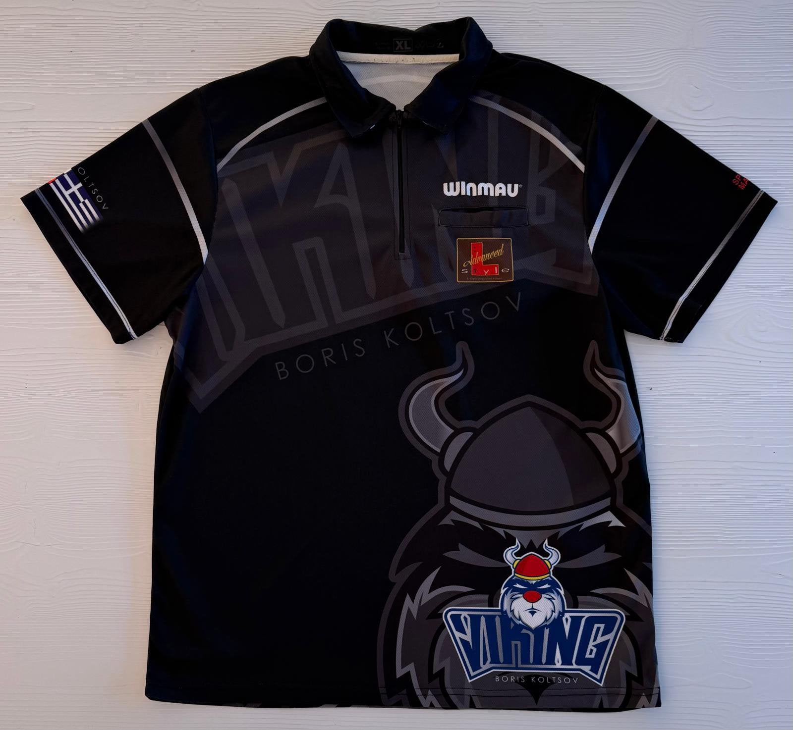 Gesigneerd dartshirt Boris Koltsov (XL) zonder COA, Verzamelen, Verzenden, Zo goed als nieuw, Overige sporten, Shirt