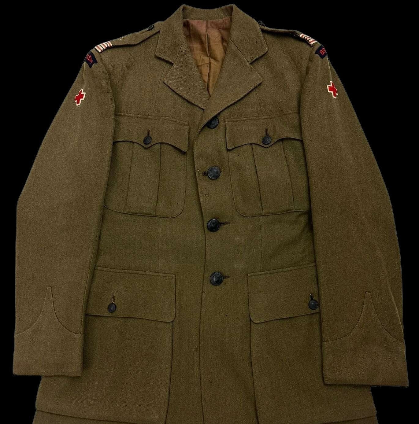 British Red Cross Society Service dress WWII, Verzamelen, Ophalen of Verzenden, Overige soorten, Engeland, Helm of Baret