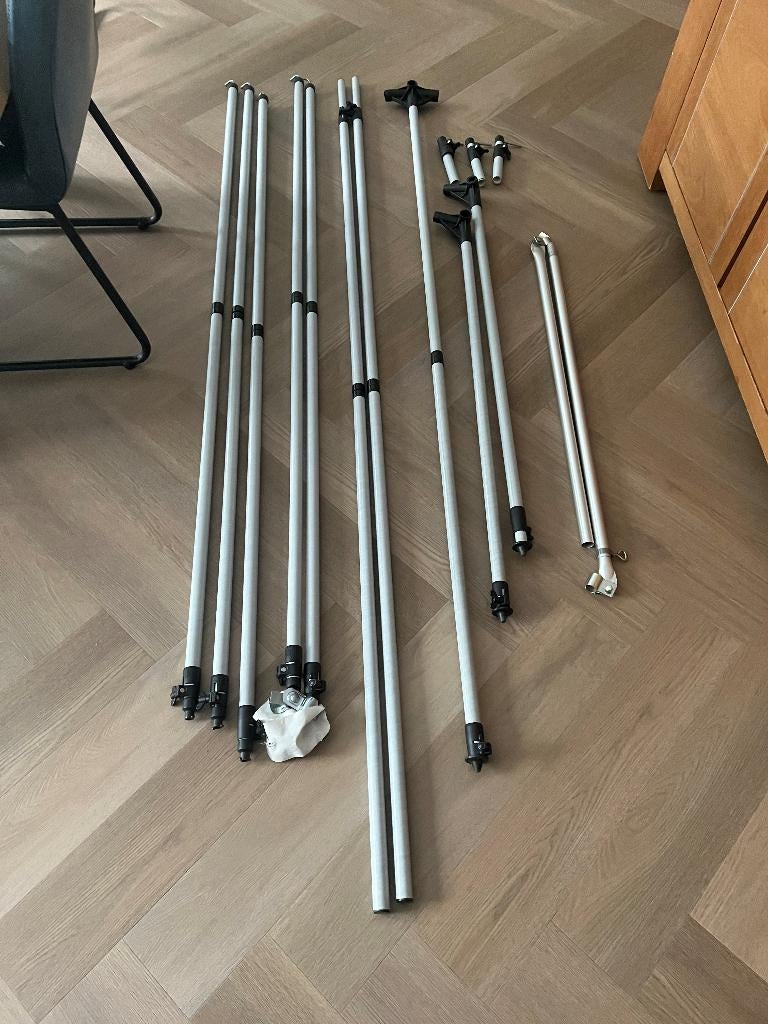 Tentstokken Dorema voor voortent 240-270 cm maat 14, Ophalen of Verzenden, Zo goed als nieuw